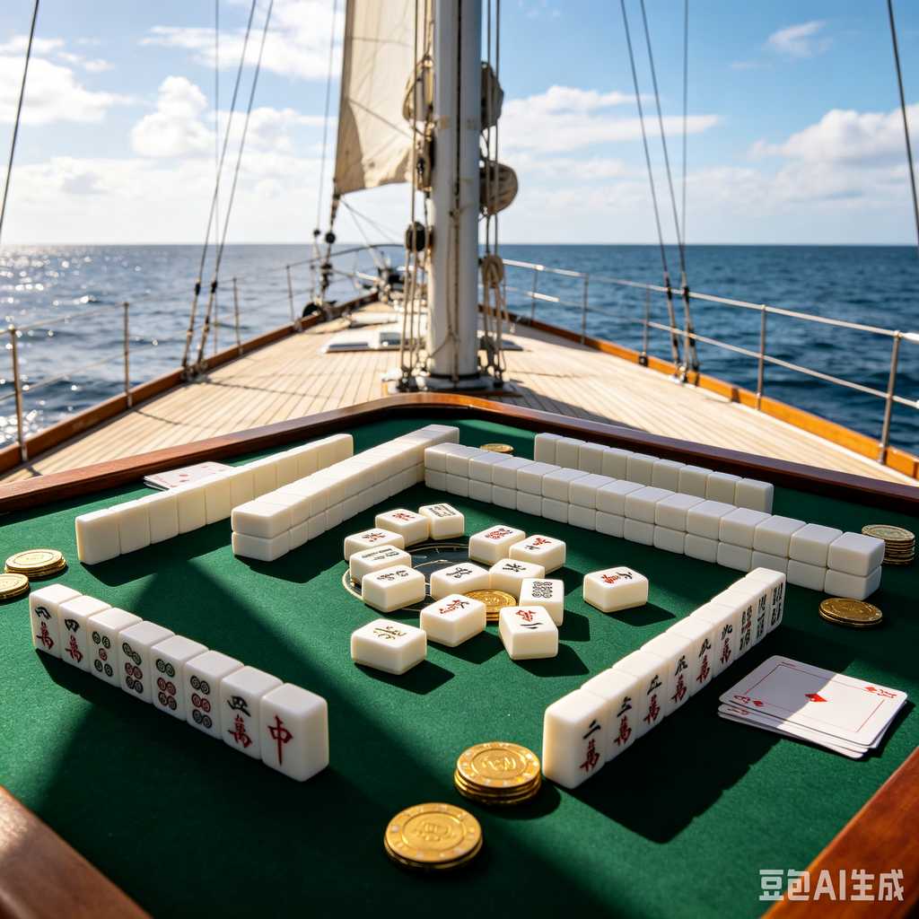 flat print mahjong set
